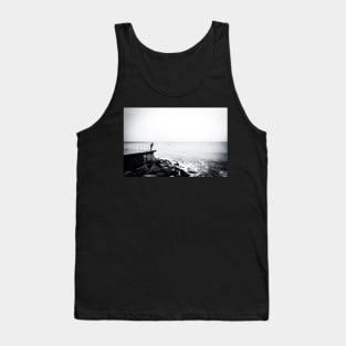 Solitary man at Cromer beach in Norfolk Tank Top